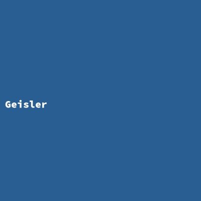 Hersteller: Geisler