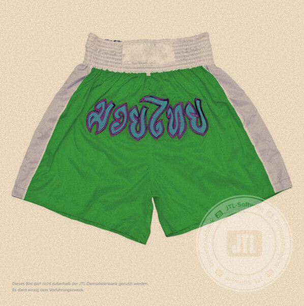 Thai-Boxhose Grün S