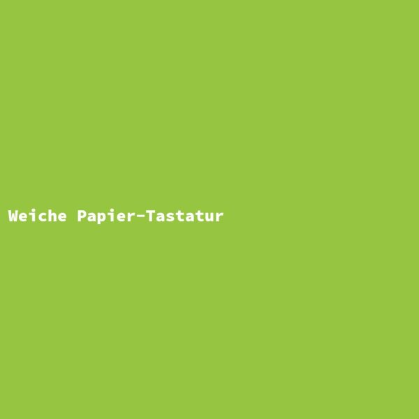 Weiche Papier-Tastatur