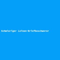 Schmieriger Leinen-Briefbeschwerer