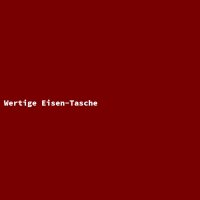 Wertige Eisen-Tasche