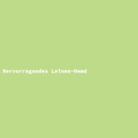 Hervorragendes Leinen-Hemd
