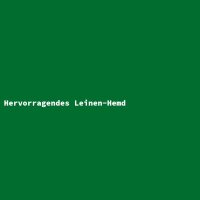 Hervorragendes Leinen-Hemd