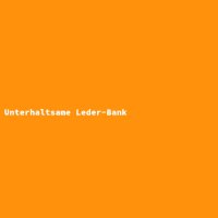 Unterhaltsame Leder-Bank