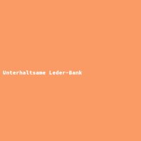 Unterhaltsame Leder-Bank