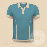 Fußballtrikot mit eigenem Logo Blau M Herren