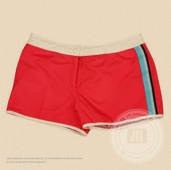 Damen-Sporthose, kurz Rot S