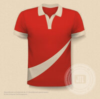 Fußballtrikot mit eigenem Logo Rot M Damen