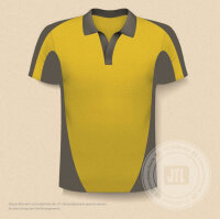 Fußballtrikot Gelb Seitenstreifen