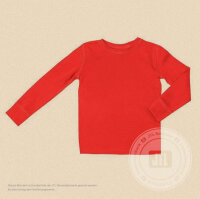 Kinder-Langarmshirt, Rot 116