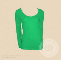 Damen-Langarmshirt, Grün XL