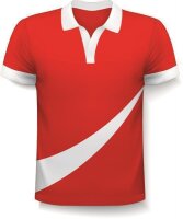 Fußballtrikot mit eigenem Logo Rot S Herren