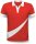 Fußballtrikot mit eigenem Logo Rot S Herren