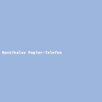 Rustikales Papier-Telefon