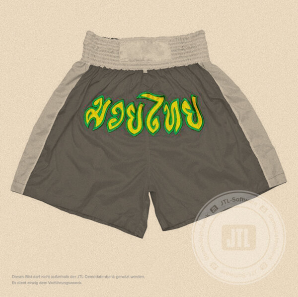 Thai-Boxhose Grau XL
