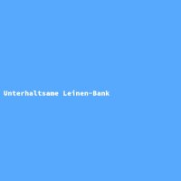 Unterhaltsame Leinen-Bank